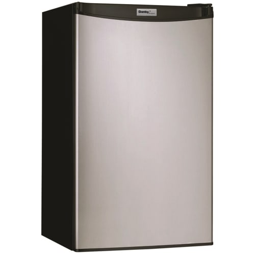 Danby® Designer Refrigerator w/ Freezer, 3.2 Cu Ft, Energy Star Rated, Semi-Auto Defrost, Stainless